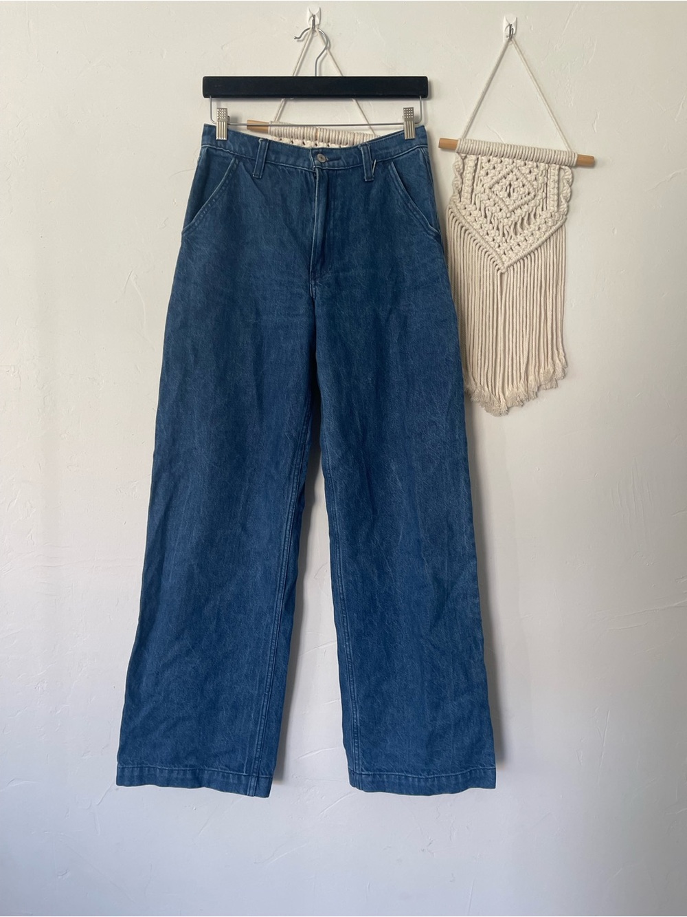 Abercrombie & Fitch Wide Leg Mid Rise Jeans